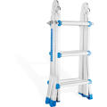 promotion aluminum adjustable multi-purpose ladder with hinges